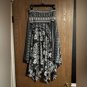 INC International Concepts Hand Kerchief Convertible Skirt/Dress.